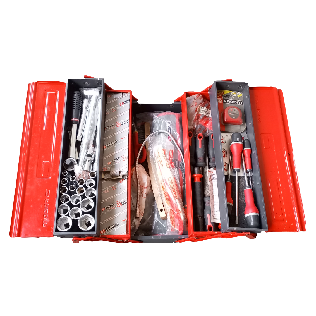 Mechanic's Hand Tools Box Set In Case With 12 Points Sockets