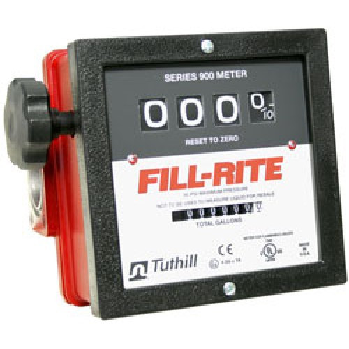 Fill-Rite 901C1.5 1-1/2" 4-Wheel Mechanical Fuel Meter (6-40 GPM)