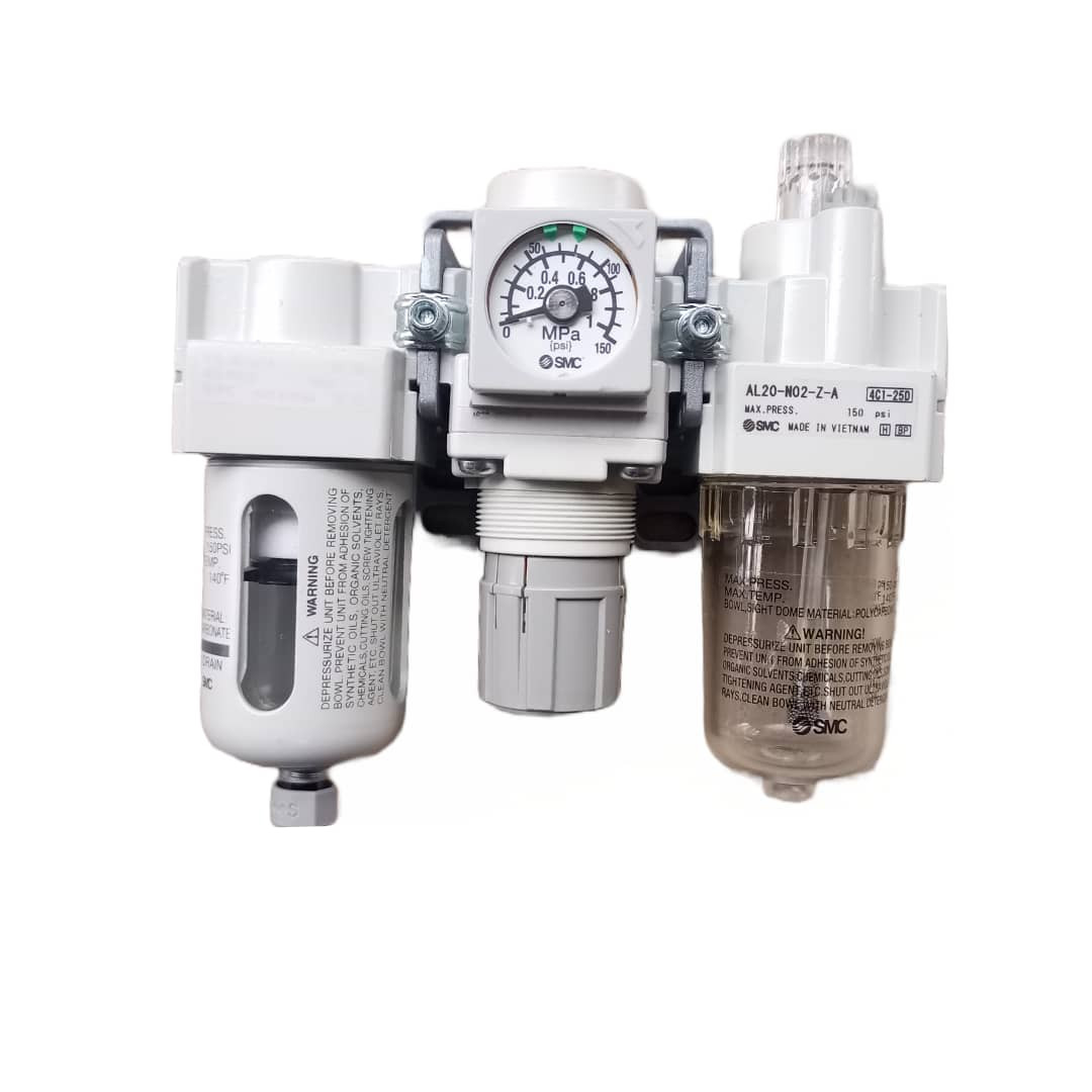 SMC NPT 1/4 Air Filter Regulator Lubricator, 0.05MPa to 1 MPa, AC Series